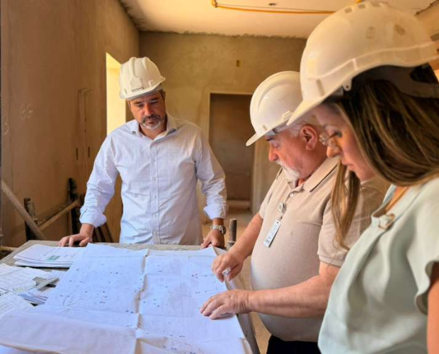Conselho Diretor da FUVS visita obras da  unidade do Complexo Hospitalar em Borda da Mata
